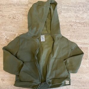 Carter's Olive Green Hooded Fleece Jacket